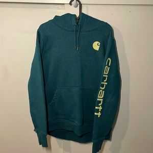 CARHARTT Women’s XL Hoodie Sweatshirt, Teal